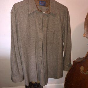 Pendleton Country Traditionals vintage style button-up shirt wool XL (plz read!)